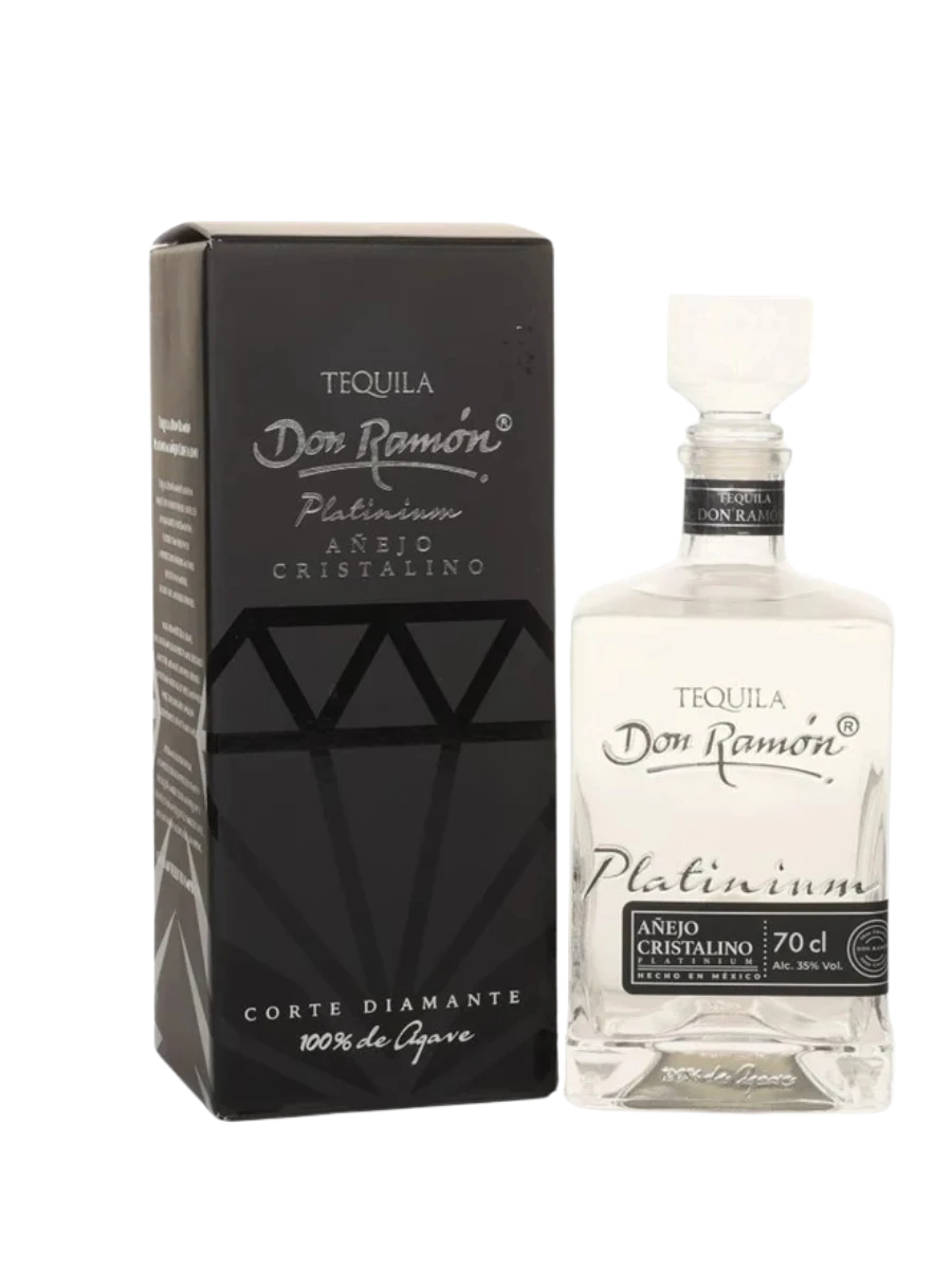Tequila Don Ramón Platinium Añejo Cristalino 700 ml – pudełko