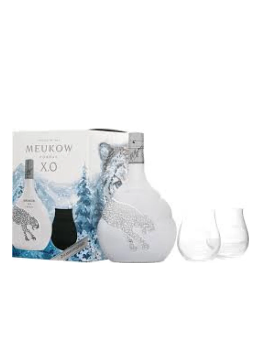MEUKOW XO ICE PANTHER COGNAC 0,7L 40% + 2 SZKLANKI