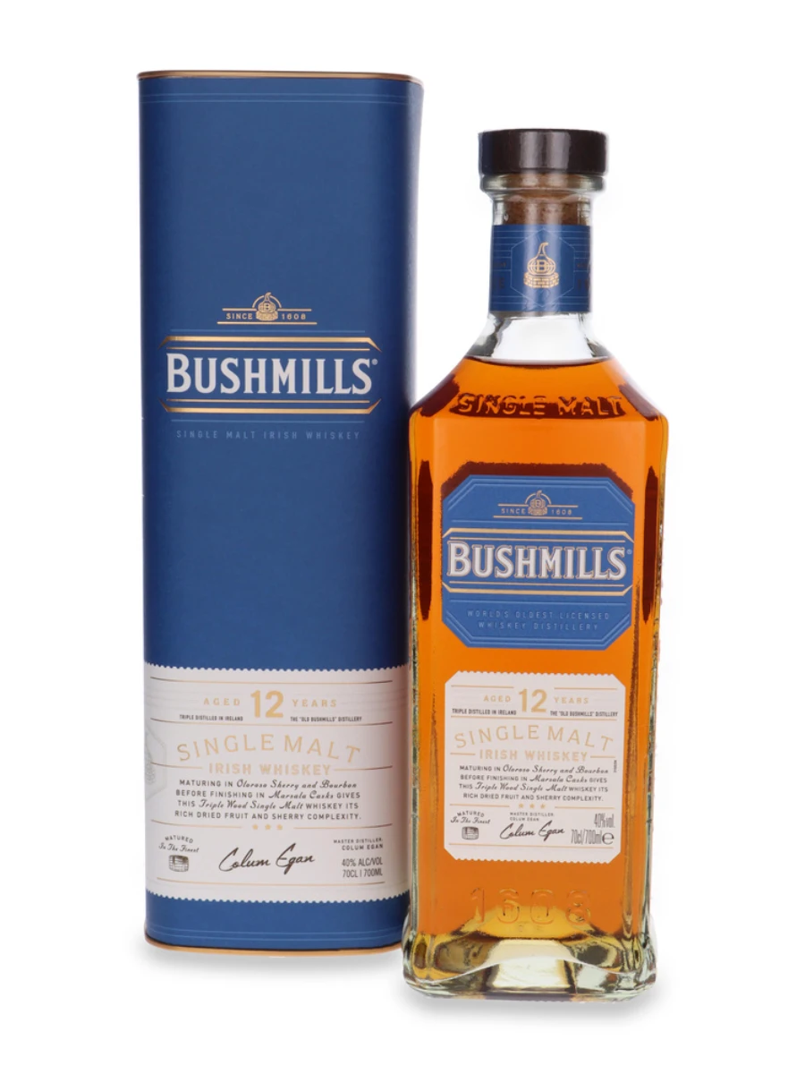Bushmills 12-letni Single Malt Aged in Three Woods / 40% / 0,7l